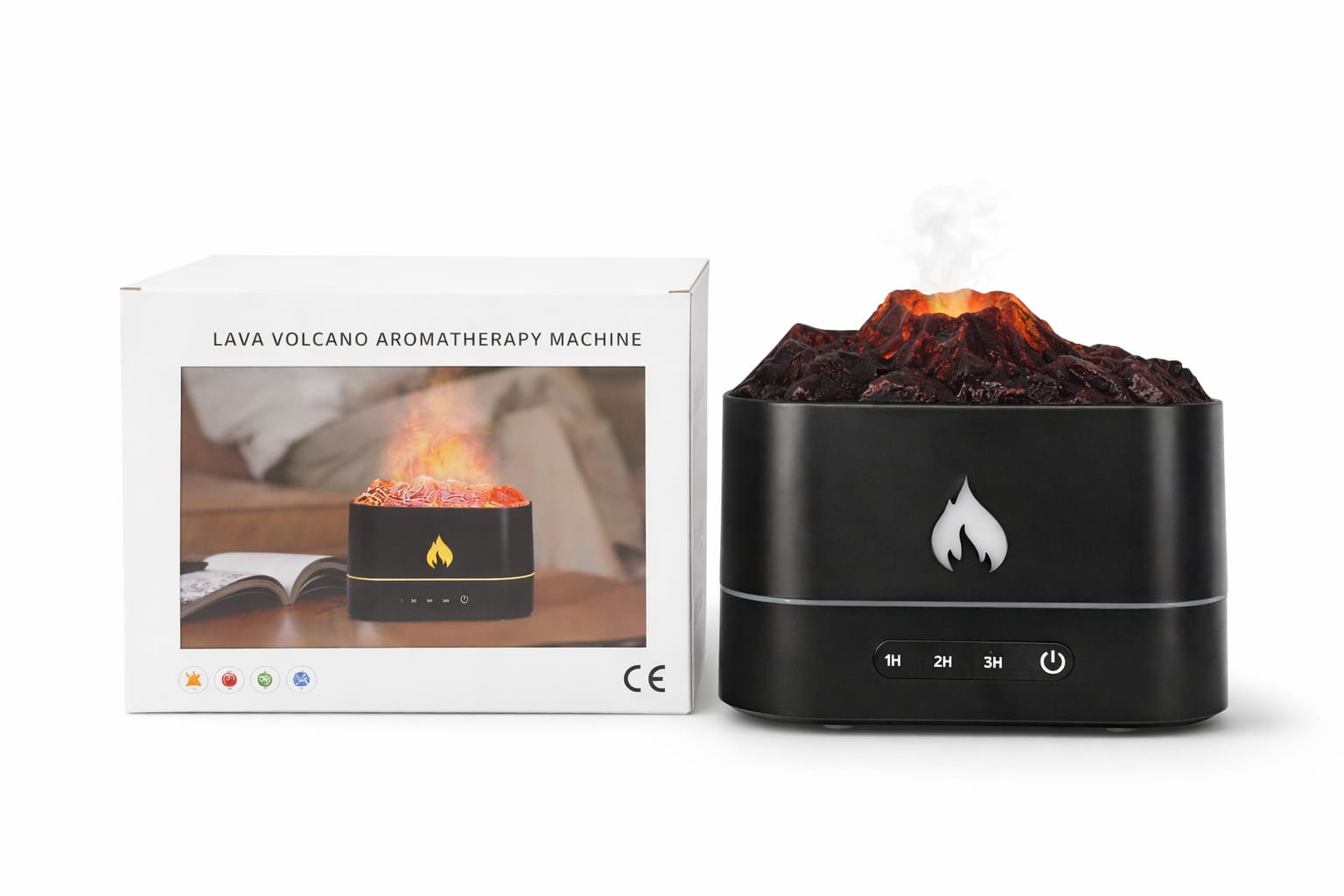 Lava Volcano Aromatherapy Machine – Luftbefeuchter im Vulkan-Design